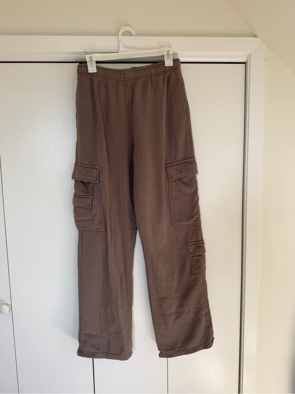 Garage light Brown Cargo Sweatpants - Comfortable Utility Style